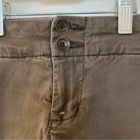 🐻🩳American Eagle - Brown Short Shorts - Size 0 - Picture 4 of 10